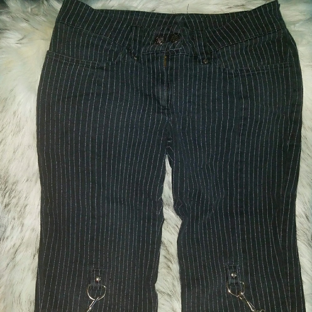 Lip Service black pinstripe capris